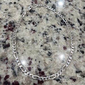 Italian Silver Figaro Choker